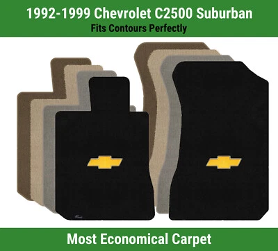 Lloyd Velourtex Front Mats for '92-99 Chevy C2500 Suburban w/Gold Chevy Bowtie 1 - Image 1 of 4