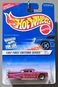 Hot Wheels 1997 First Editions Series #5 of 12 '59 Chevy Impala Collector #517 - Picture 1 of 6