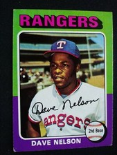 1975 Topps Baseball Card # 435 Dave Nelson - Texas Rangers