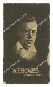 Hoadley Chocolates - 'Cricketers (Brown)' - W.E. Bowes (Yorkshire) (1933) - Picture 1 of 2