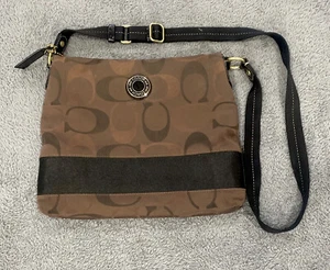 Coach Umhängetasche Schultertasche Handtasche Signature Braun F20061 Est. 1941 G2 - Bild 1 von 5