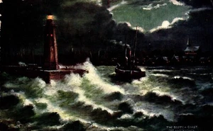 Postcard the scotch coast off Anstruther Tuck Art - Picture 1 of 2