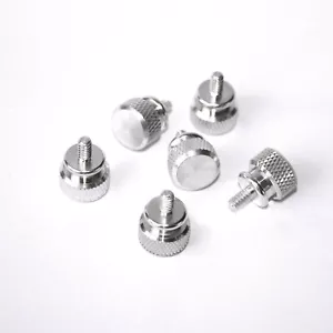 6x Metall-Rändelschrauben Thumb-Screws Modding PC Gehäuse silber Rändel-Schraube - Bild 1 von 1
