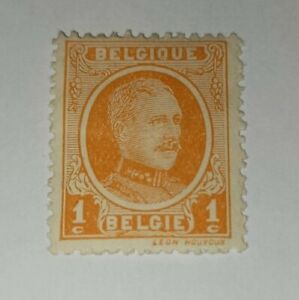 Postage stamp Belgium, 1922, King Albert I, 1 c. New.