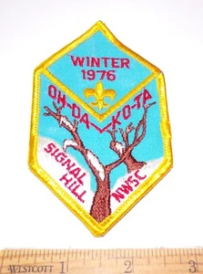 Vintage Boy Scouts of America BSA Patch Winter 1976 OH-DA-KO-TA Signal Hill NWSC - Picture 1 of 1