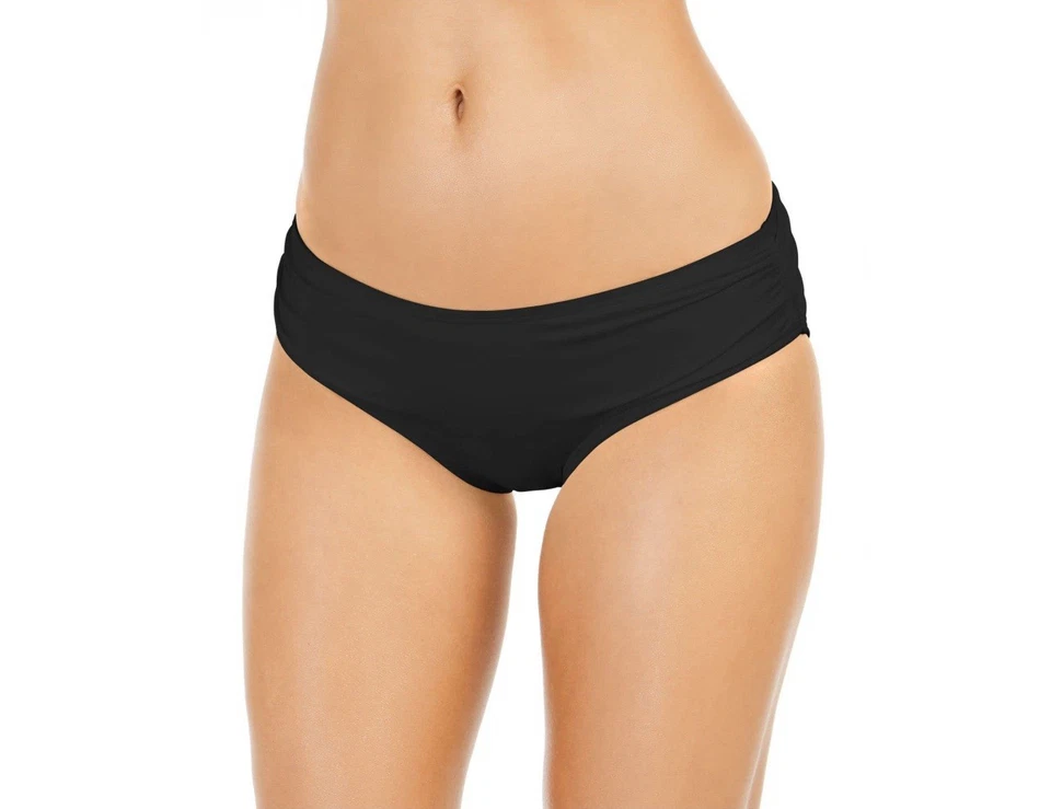 NWT Women’s Michael Kors Swimwear Bikini Bottom Nylon Spandex Color Black Size M - Image 1 of 2