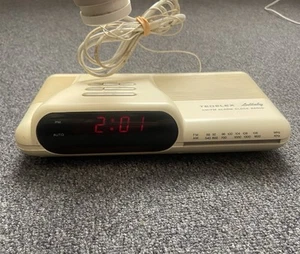 TEDELEX Lullaby AM/FM ALARM CLOCK RADIO Vintage Alarm Clock WORKING - Picture 1 of 11