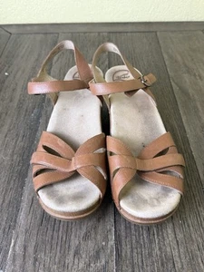 Dansko Sophie 41 Sandals Brown Straps Comfort Walking Clogs shoes 10.5-11 - Picture 1 of 22