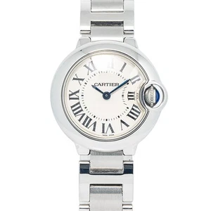 Cartier Ballon Bleu W69011z4 SS Cream Dial Quartz Ladies Watch 28mm - Picture 1 of 6