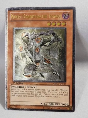 YuGiOh TCG Ultimate Rare Ninja Grandmaster Hanzo ORCS-EN029 1st Edition LP - Image 1 of 4