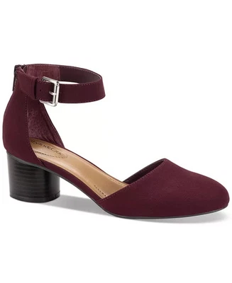 Zapatos de salón de vestir Style & Co Alinaa de tacón ancho para mujer vino 9,5 nuevos $80 Foto 1 de 4