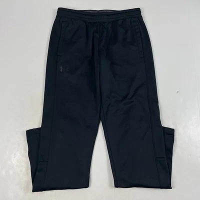 Pantalones deportivos Under Armour para hombre medianos negros ColdGear pierna cónica forrados entrenamiento gimnasio Foto 1 de 4