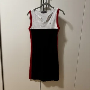 Tommy Hilfiger Jeans Kleid M weiß rot marine blau - Bild 1 von 6