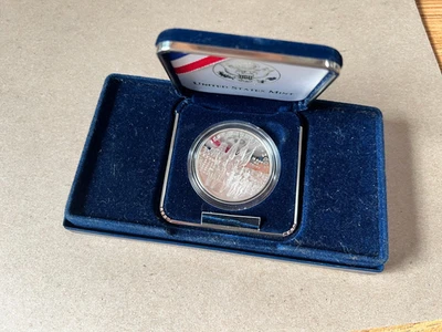 2002-W Proof West Point Military Academy 90% Silver Commemorative Dollar - Image 1 of 2