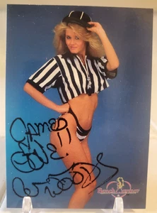 CONNIE WOODS 1992 Bench Warmers #1 Autograph Card Twin Peaks Hollywood Actress - Picture 1 of 2