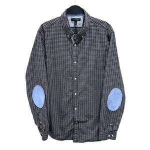 Banana Republic Men Size XL (Tall) Soft Wash Tailored Slim Fit PATCH ELBOW Shirt - Picture 1 of 8