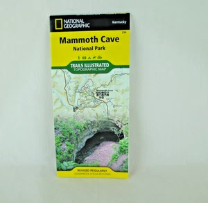 Mapa ilustrado de senderos del Parque Nacional Mammoth Cave, por National Geographic - Imagen 1 de 3