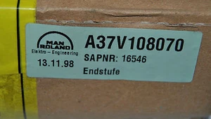 Electrical Board for a Man Roland 900 700 or 300 part # A37V108070 Sealed NEW - Picture 1 of 6