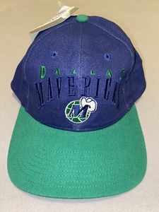 Vintage Twins Dallas Mavericks Hat Blue/Green Adults - Picture 1 of 6