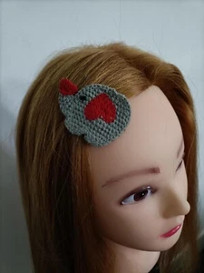 hair clips for baby girls, handmade, braided - Picture 1 of 3