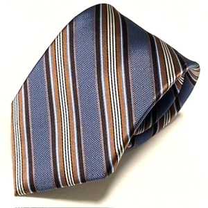 Jos A Bank Repp Tie Sharp Preppy Dapper Regimental Stripes Signature Collection - Picture 1 of 19