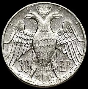 1964 Grecia 30 dracmasa δpaxmai .835 moneda de plata km#87 # 0790 - Imagen 1 de 2