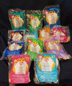 McDonald's Happy Meal Toys 1999 Complete Set (1-12) Sealed Teenie Beanie Babies