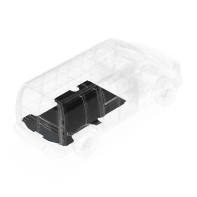 Legend Fleet AutoMat-Bar Rubber Mat w/o Sills For 1996-2024 GMC Savana - Imagem 1 de 4