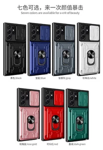 For Samsung S24 Ultra S22 S21 S23 FE A53 A52 A22 A13 Ring Card Holder Case Cover - Picture 1 of 16