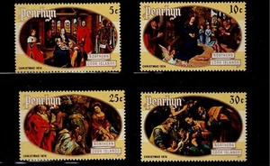 Penrhyn Island Scott #66-69, Singles 1974 Christmas FVF MNH - Picture 1 of 1