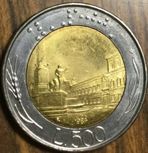 1984 ITALY 500 LIRE COIN - Picture 1 of 2