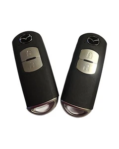 2 x MAZDA 2 3 6 CX-3 CX-5 CX-7 CX-9 2 Button Smart Remote Key Shell WITH LOGO - Picture 1 of 11