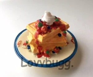"Deliciosos gofres de desayuno para muñeca chica americana de 18" accesorio de comida ¡ENVÍO GRATUITO AÑADIDOS! - Imagen 1 de 12