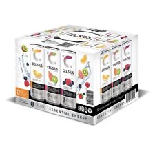 CELSIUS Essential Energy Drink 12 Fl Oz Official Variety Pack (Pack of 12)