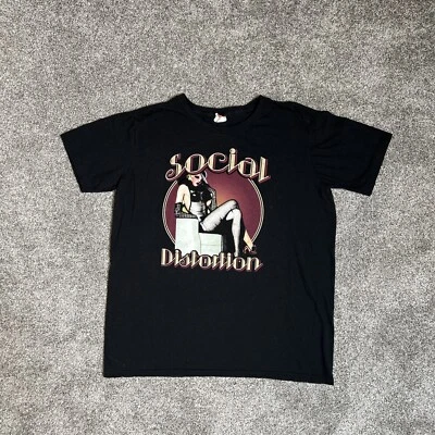 Camiseta vintage de distorsión social de la década de 2000 para hombre Camiseta Bay Island talla XL Foto 1 de 4