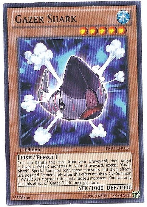 3 x Gazer Shark - PRIO-EN006 - Common - 1st Edition Near Mint, English - Image 1 of 1