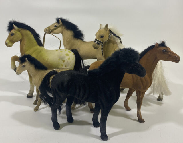 NUOBESTY 5Pcs Brinquedos de Corda de Plástico Cavalo de Brinquedo