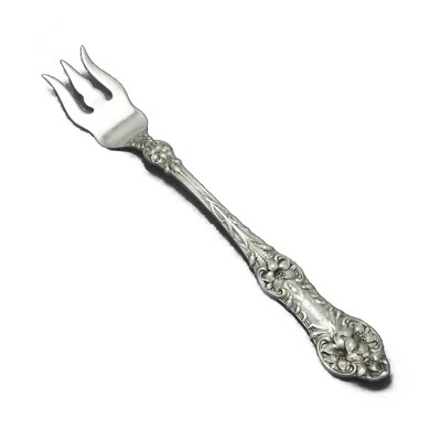 Flor de azahar, antiguo de Alvin, tenedor de cóctel/marisco de ley, monograma B Foto 1 de 2