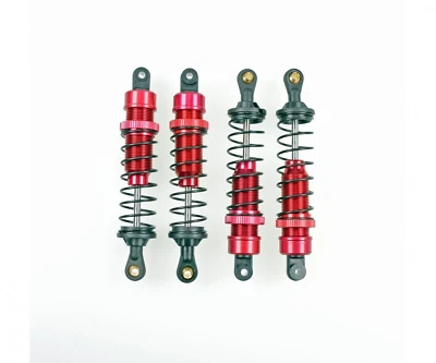 Carson 500405714 1:10 Red Aluminum Oil Damper Set (4 Pcs.) Buggy 83mm (Tamiya) - Image 1 of 3