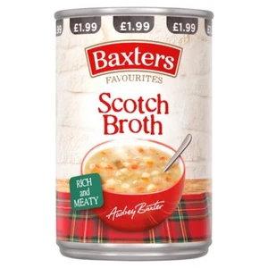 Baxters Favourites Brodo Scozzese Ricco Aroma Carnoso 400g Zuppa in Scatola (CONFEZIONE DA 12) - Foto 1 di 1