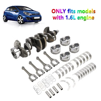 Crankshaft & Connecting Rod Piston Kit for Kia Soul Base Hatchback 4 Door 12-17 Foto 1 de 4