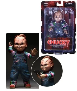 Figura de acción de 5 pulgadas Child's Play Bride CHUCKY Good Guy Scars con cuchillo y pistola - Imagen 1 de 10