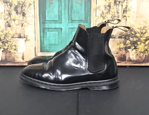 Dr. Martens Graeme II Negro Cuero Pulido Chelsea Hombres Talla 10 M Botines - Imagen 1 de 8