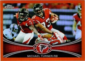 Michael Turner 2012 Topps Chrome #130 Orange Refractors Atlanta Falcons - Image 1 of 2