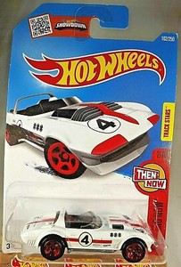 2016 Hot Wheels #102 Then and Now 2/10 CORVETTE GRAND SPORT ROADSTER White Varia