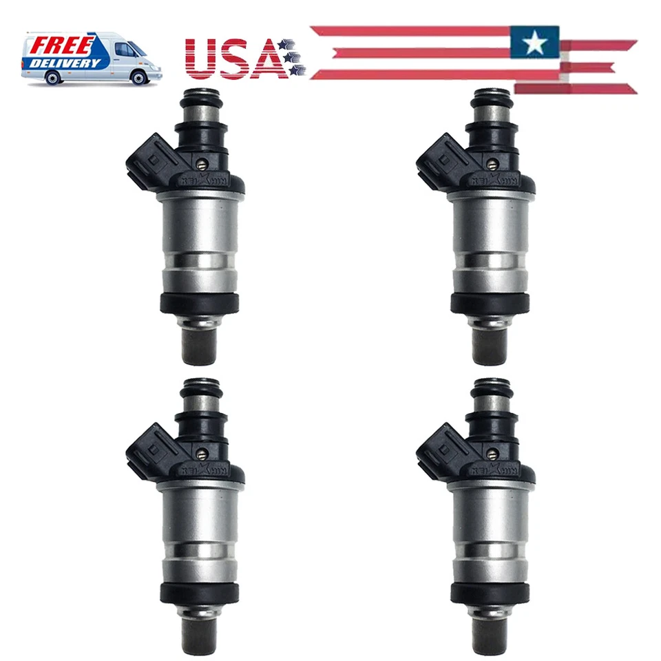 Inyector de combustible 4 piezas FJ264 para Honda Civic 1992-1995 1,5 L 4 cilindros 1993 1994 SMP Foto 1 de 4