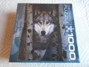 Eurographics Puzzle Lupo Grigio Puzzle Nuovo Sigillato 1000 Pezzi Made in USA - Foto 1 di 5