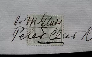 1886 6d Aburrido Verde Envío Sello Usado Como Revenue Encendido - Picture 1 of 2
