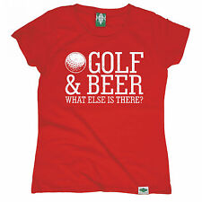Golf And Beer What Else Is There WOMENS T-SHIRT Golfing Funny birthday gift