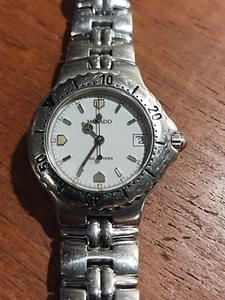 MOVADO Quartz Stainless Steel, White Dial, Date, Women's Watch, 91-E1-831. Swiss - Picture 1 of 17